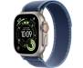 Apple Watch Ultra 3 GPS + Cellular 49mm Natural Tit. Case w. Blue/Bright Blue Trail Loop - M/L (MEWU4) 1