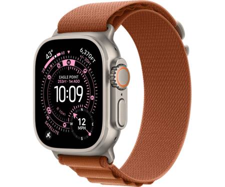 Apple Watch Ultra 3 GPS + Cellular 49mm Natural Tit. Case w. Terra Cotta A. Loop - Large (MF1V4+MFTD4) 1