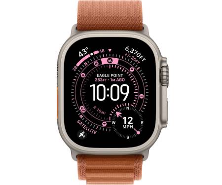 Apple Watch Ultra 3 GPS + Cellular 49mm Natural Tit. Case w. Terra Cotta A. Loop - Large (MF1V4+MFTD4) 2