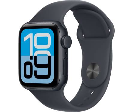 Apple Watch SE 3 GPS 40mm Midnight Alu. Case w. Midnight S. Band - S/M (MEH94) 1