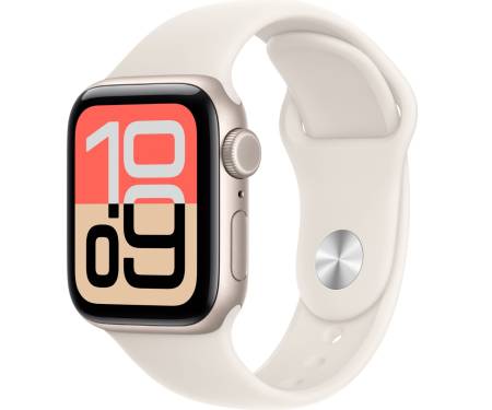 Apple Watch SE 3 GPS 40mm Starlight Alu. Case w. Starlight S. Band - M/L (MEH54) 1