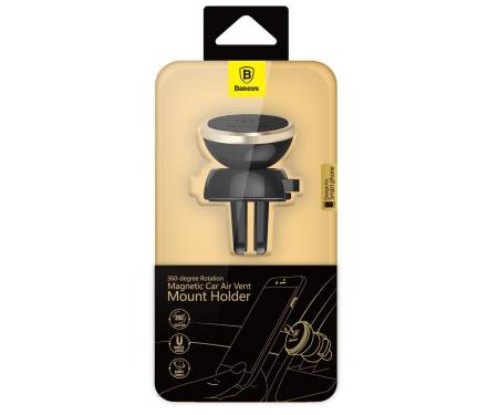 Baseus Magnetic Car Air Vent Mount for iPhone 6/6+ (Gold) (SUGENT-DR0V)