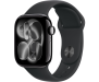 Apple Watch Series 11 GPS + Cellular 42mm Jet Black Alu. Case w. Black S. Band - S/M (MF834) 1