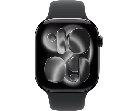 Apple Watch Series 11 GPS + Cellular 46mm Jet Black Alu. Case w. Black S. Band - M/L (MFC44) 2