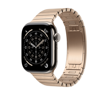 Apple Watch Series 11 GPS + Cellular 42mm Natural Tit. Case w. Gold Link Bracelet (MF9H4+MXMC3) 1