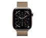 Apple Watch Series 11 GPS + Cellular 46mm Gold Tit. Case w. Gold Milanese Loop - M/L (MFD84) 2