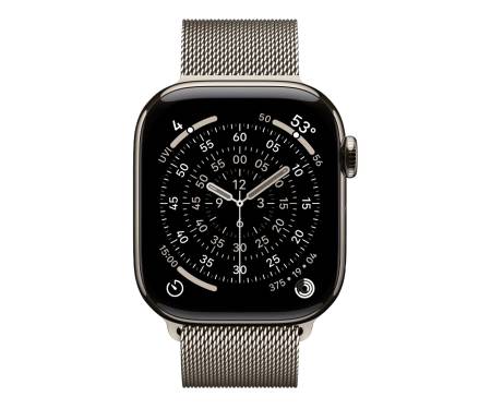 Apple Watch Series 11 GPS + Cellular 46mm Natural Tit. Case w. Natural Milanese Loop - M/L (MFD04) 2