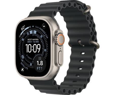 Apple Watch Ultra 2 GPS + Cellular 49mm Natural Titan. Case w. Black Ocean Band (MYT03+MXTL3) 1