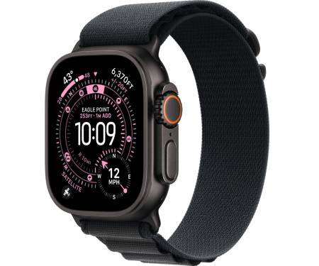 Apple Watch Ultra 3 GPS + Cellular 49mm Black Tit. Case w. Black Alpine Loop - Medium (MF0V4) 1