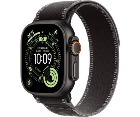 Apple Watch Ultra 3 GPS + Cellular 49mm Black Tit. Case w. Black/Charcoal Trail Loop - S/M (MF1D4) 1