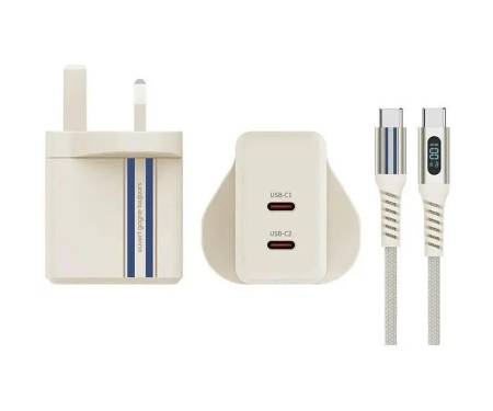 Сетевое зарядное устройство Samsung ITFIT 45W Fast Charging Kit Beige (ITFITPW28) 1