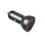 Автомобильное зарядное устройство Baseus Digital Display 2USB 4.8A 24W + кабель 3-in-1 Black Suit Grey (TZCCBX-0G) 2