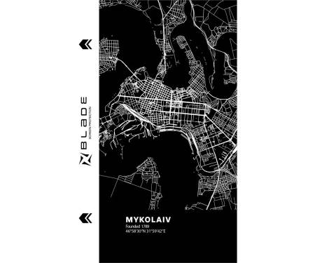 Гідрогелева плівка Blade (P) back Cities of Ukraine series Mykolaiv 1