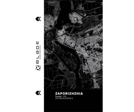 Гидрогелевая пленка Blade (P) back Cities of Ukraine series Zaporizhzhia 1
