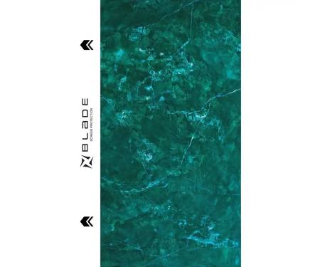 Гидрогелевая пленка Blade (P) back Marble series Green 1