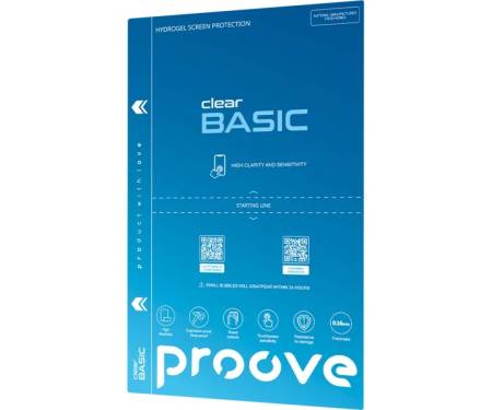 Гідрогелева плівка Proove Hydrogel Screen Protection BASIC Clear (GGBA11600150) 1