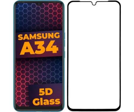 Защитное стекло 5D Samsung Galaxy A34 5G Black 1