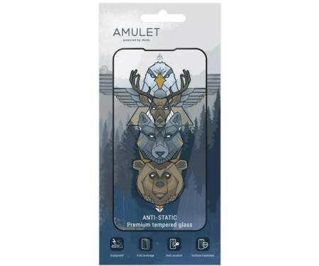 Защитное стекло AMULET 2.5D HD Antistatic for iPhone 14 Pro Black 1