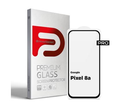 Защитное стекло ArmorStandart Pro для Google Pixel 8a Black (ARM77800) 1