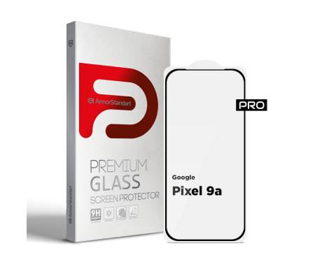 Защитное стекло ArmorStandart Pro для Google Pixel 9a Black (ARM83564) 1