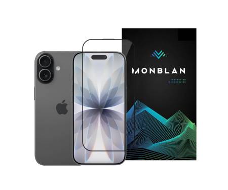 Защитное стекло Monblan для iPhone 17/16 Pro 2.5D Anti Static 0.26mm [Dust-Proof] Black 1
