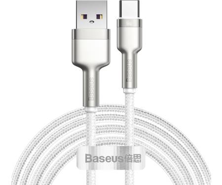 Кабель Baseus Cafule Series Metal Data Cable USB to Type-C 66W 2m White (CAKF000202) 1
