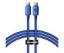 Кабель Baseus Crystal Shine Series Fast Charging Data Cable Type-C to Type-C 100W 2m Blue (CAJY000703) 1