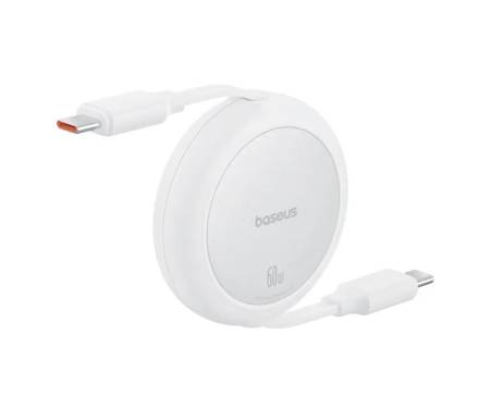Кабель Baseus Free2Pull Mini Charging Cable USB-C to USB-C 60W 1m Moon white (P10364500211-01) 1