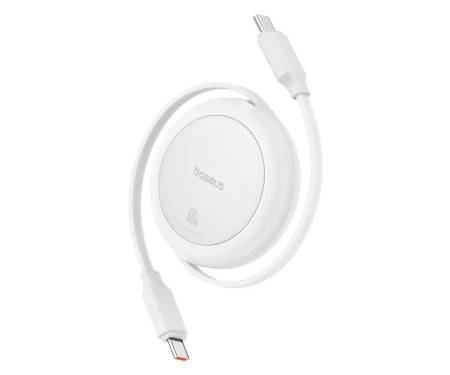 Кабель Baseus Free2Pull Mini Charging Cable USB-C to USB-C 60W 1m Moon white (P10364500211-01) 2