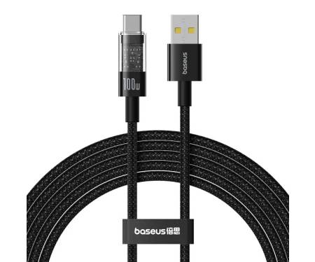 Кабель Baseus Gem Fast-Charging Data Cable USB to USB-C 100W 2m Cluster Black (P10373002111-01) 1