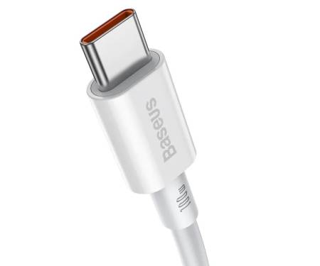 Кабель Baseus Superior Series Fast Charging Data Cable Type-C to Type-C 100W 1m White (CATYS-B02) 3