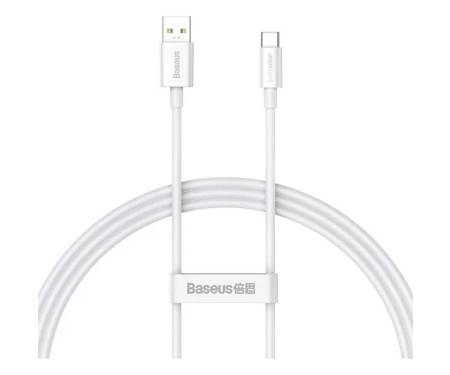 Кабель Baseus Superior Series SUPERVOOC Type-A to Type-C 65W 1m White (CAYS000902) 1