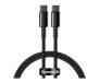 Кабель Baseus Tungsten Gold Fast Charging Data Cable Type-C to Type-C 100W (1m) Black (CATWJ-01) 1