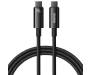 Кабель Baseus Tungsten Gold Fast Charging Data Cable Type-C to Type-C 240W 1m Black (CAWJ040001) 1