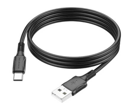 Кабель Borofone BX80 Type-A to Type-C 3.0A (1m) Black 1