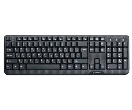 Клавиатура REAL-EL Standard 500 Black PS/2