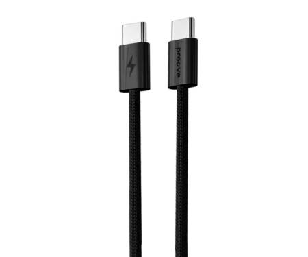Кабель Proove Energy Stream Type-C to Type-C 60W (1m) Black (CCES60002201) 1
