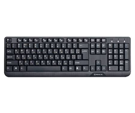 Клавиатура REAL-EL Standard 500 Black USB