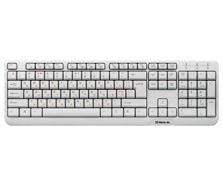 Клавиатура REAL-EL 500 Standard White