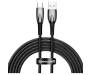 Кабель USB Type-C Baseus Glimmer Series Fast Charging Data Cable USB to Type-C 100W 2m Black (CADH000501) 1