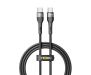Кабель USB YOKI EXTRA YK-EX11 Type-C to Type-C 60W 1.2m Black (YK-EX11) 1