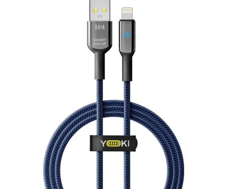Кабель USB YOKI SMART Type-C 3A 1.2m Dark Blue (YK-SM31) 1