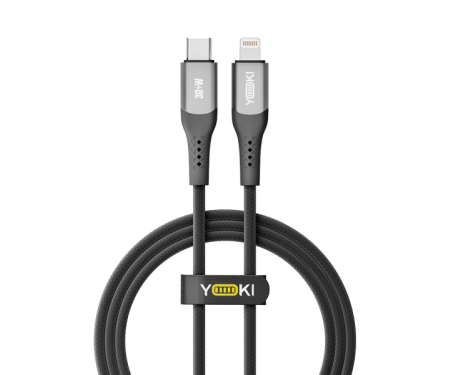 Кабель USB YOKI SOLID Type-C to Lightning 30W 1.2m Black (YK-SO15) 1