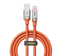 Кабель USB YOKI ULTRA Type-C 3A 1.2m Orange (YK-UL61)