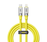 Кабель USB YOKI ULTRA Type-C to Lightning 30W 1.2m Yellow (YK-UL61)