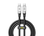 Кабель USB YOKI ULTRA Type-C to Type-C 60W 1.2m Black (YK-UL61) 1