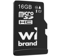 Карта пам'яті microSDHC (UHS-1) Wibrand 16Gb class 10 Black (WICDHU1/16GB)