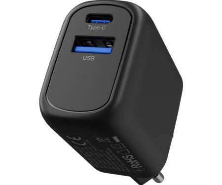 Мережевий зарядний пристрій Proove Silicone Power Plus 30W (Type-C + USB) Black (WCSP3011001) 2