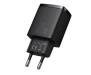 Сетевое зарядное устройство Baseus Compact Quick Charger U+C 20W EU Black (CCXJ-B01) 2