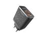 Сетевое зарядное устройство Yoki Led Series  33W Black (YK-33PD+QC) 1